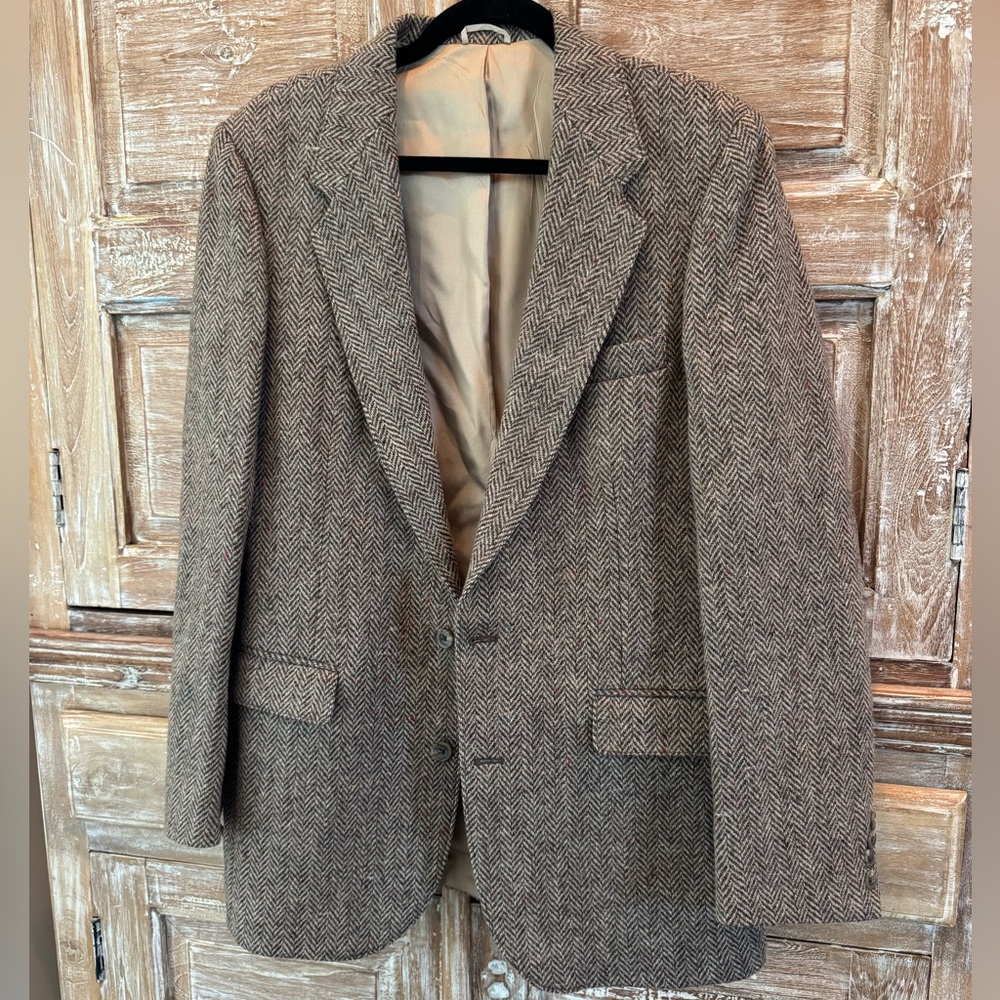 Classic Herringbone Blazer